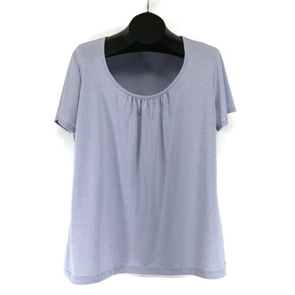 Eddie Bauer Travex Scoop Neck Tee Women's Plus 2XL Pinstripe Freedry Outdoor - Picture 1 of 11